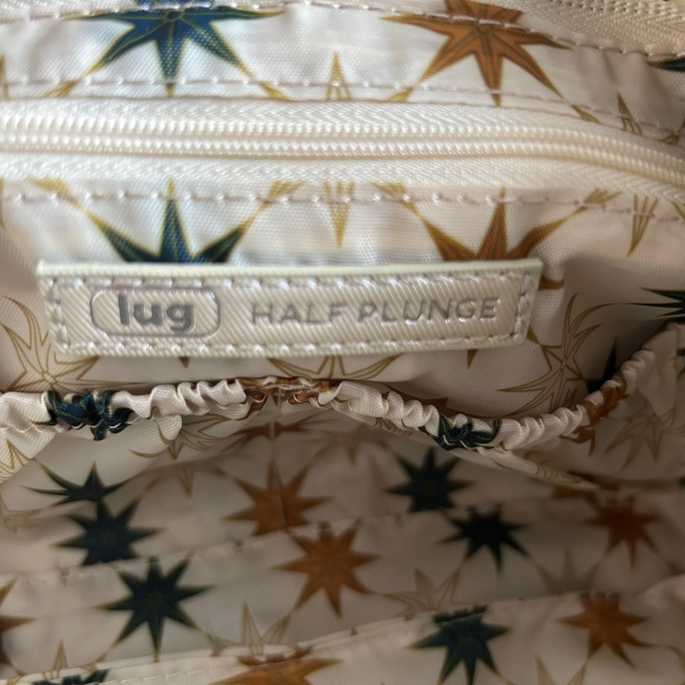 LUG HALF PLUNGE SATIN LUXE CROSSBODY METALLIC CHAMPAGNE NWT - Picture 4 of 6